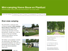 Tablet Screenshot of mini-camping-zeeland.nl